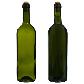 0,75 L Bordeaux glass bottle 8pcs. , olive – photo 5