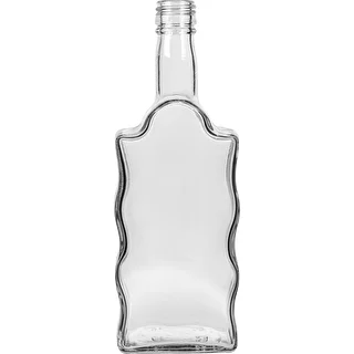 500 ml glass bottle Butelka Klasztorna with screw cap, white - 6pcs. – photo 3