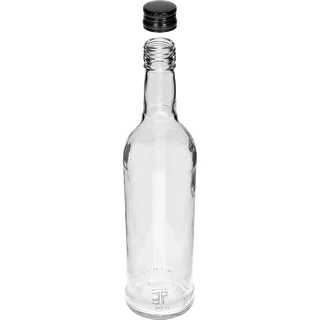 500 mL ‘Slim’ bottle with black screw cap, for vodka – 6 pcs – photo 4