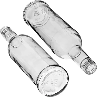500 mL ‘Slim’ bottle with black screw cap, for vodka – 6 pcs – photo 6