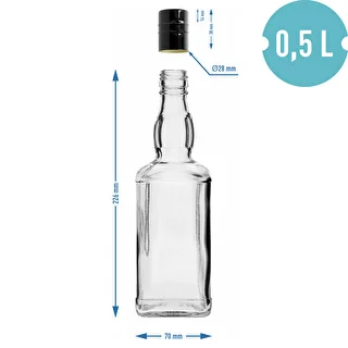 Daniels 500 ml Bottle with Screw Cap, 1 pc. – photo 6