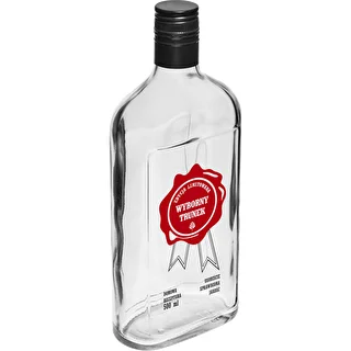 500 ml bottle with screw cap, 'Fine Spirit' print, 1 pc – photo 2