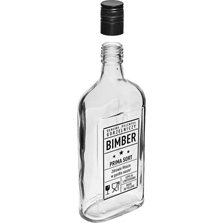 500 ml Flask Bottle with Screw Cap, 'Bimber PRL' Print, 1 pc. – photo 3