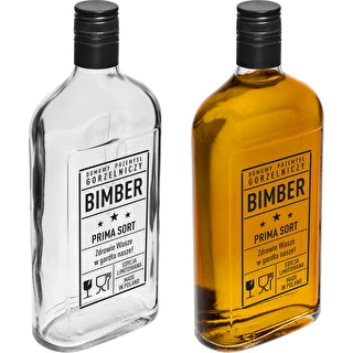 500 ml Flask Bottle with Screw Cap, 'Bimber PRL' Print, 1 pc. – photo 4