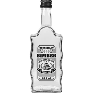 Klasztorna 500 ml Bottle with Screw Cap, "Bimber" Print, 1 pc. – photo 3