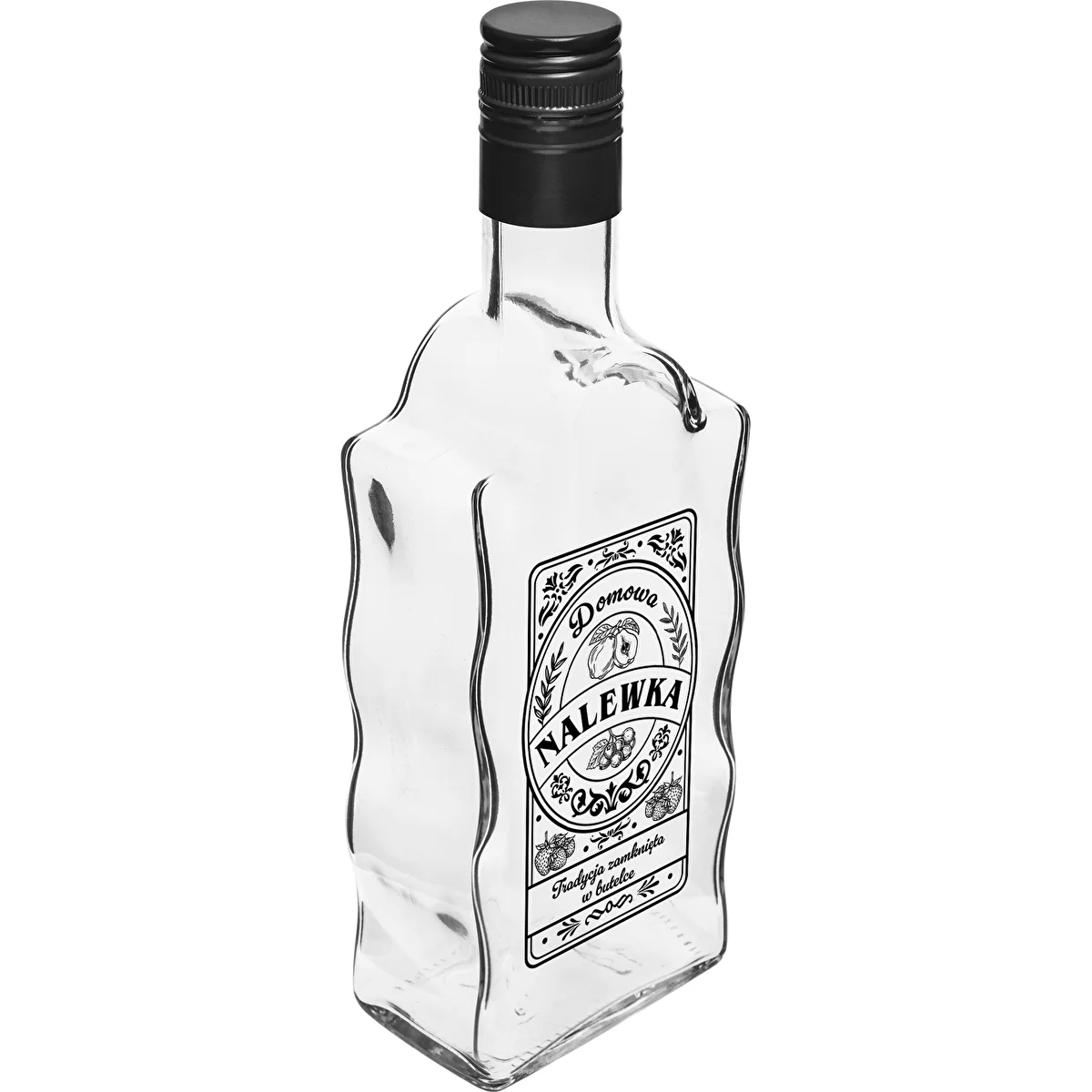 Klasztorna 500 ml Bottle with Screw Cap, 'Nalewka' Print, 1 pc