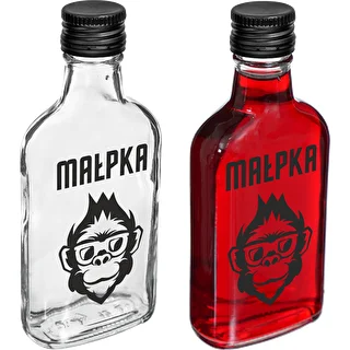 200 ml Flask Bottle with Screw Cap, 'Monkey' Print, 1 pc. – photo 2