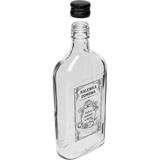 500 ml Flask Bottle with Screw Cap, “Nalewka domowa” Print, 1 pc. – photo 3
