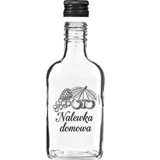 200 ml Flask-Style Bottle with Screw Cap, 'Homemade Liqueur' Print, 1 pc – photo 3