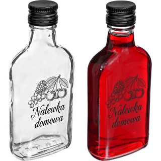 200 ml Flask-Style Bottle with Screw Cap, 'Homemade Liqueur' Print, 1 pc – photo 2