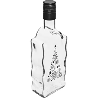 Klasztorna 500 ml Bottle with Screw Cap, "Christmas Tree" Print, 1 pc.