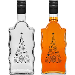 Klasztorna 500 ml Bottle with Screw Cap, "Christmas Tree" Print, 1 pc. – photo 2