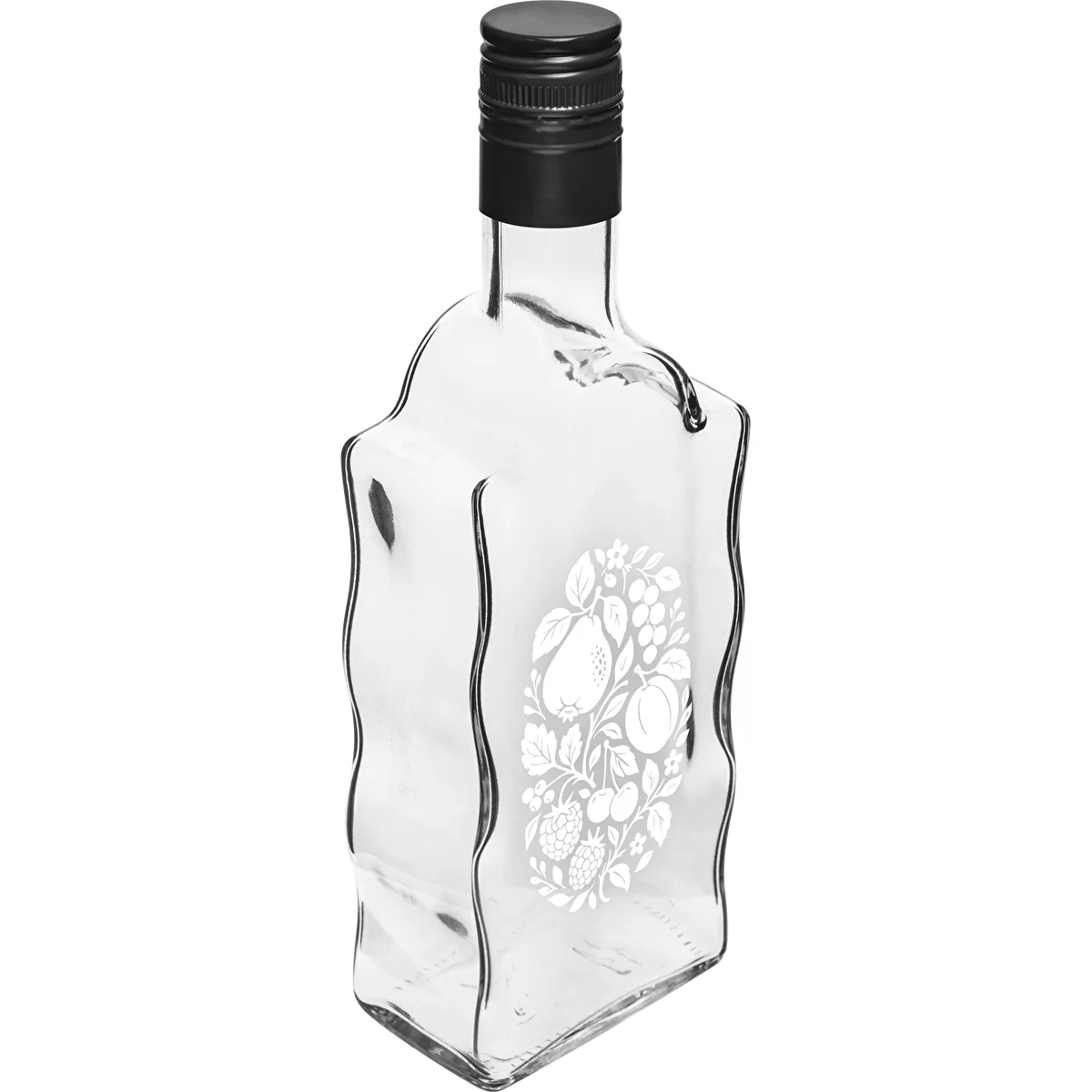 Klasztorna 500 ml Bottle with Screw Cap and "Fruits" Print, Design 1