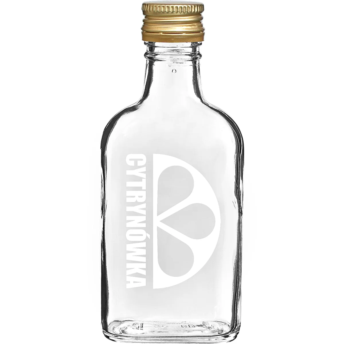 200 ml Flask Bottle with Screw Cap and "Cytrynówka" Print – Design 2