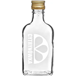 200 ml Flask Bottle with Screw Cap and "Cytrynówka" Print – Design 2