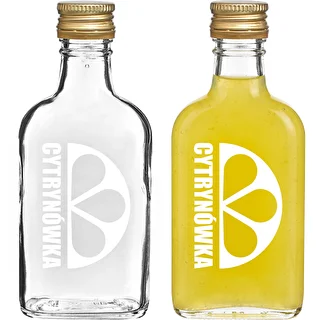 200 ml Flask Bottle with Screw Cap and "Cytrynówka" Print – Design 2 – photo 2