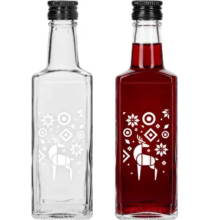 Receptura Bottle, 250 ml with Screw Cap - Christmas Reindeer – photo 2