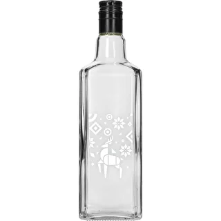 Tynktura Bottle, 500 ml with Screw Cap - Christmas Reindeer – photo 1