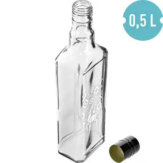 Tynktura Bottle, 500 ml with Screw Cap - Christmas Reindeer – photo 4