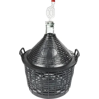 20 L wine demijohn in a plastic basket – photo 3
