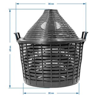 20 L wine demijohn in a plastic basket – photo 4