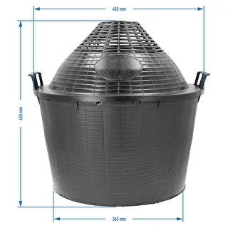 34 L wine demijohn in a plastic basket – photo 6