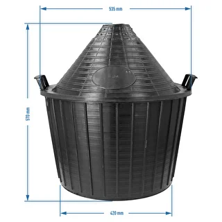 54 L wine demijohn in a plastic basket – photo 6
