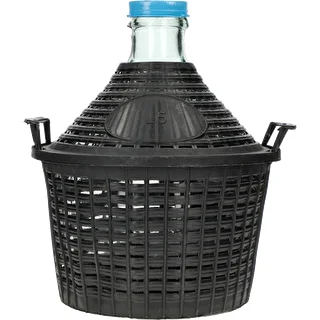 5 L wine demijohn in a plastic basket