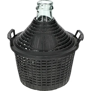 5 L wine demijohn in a plastic basket – photo 2