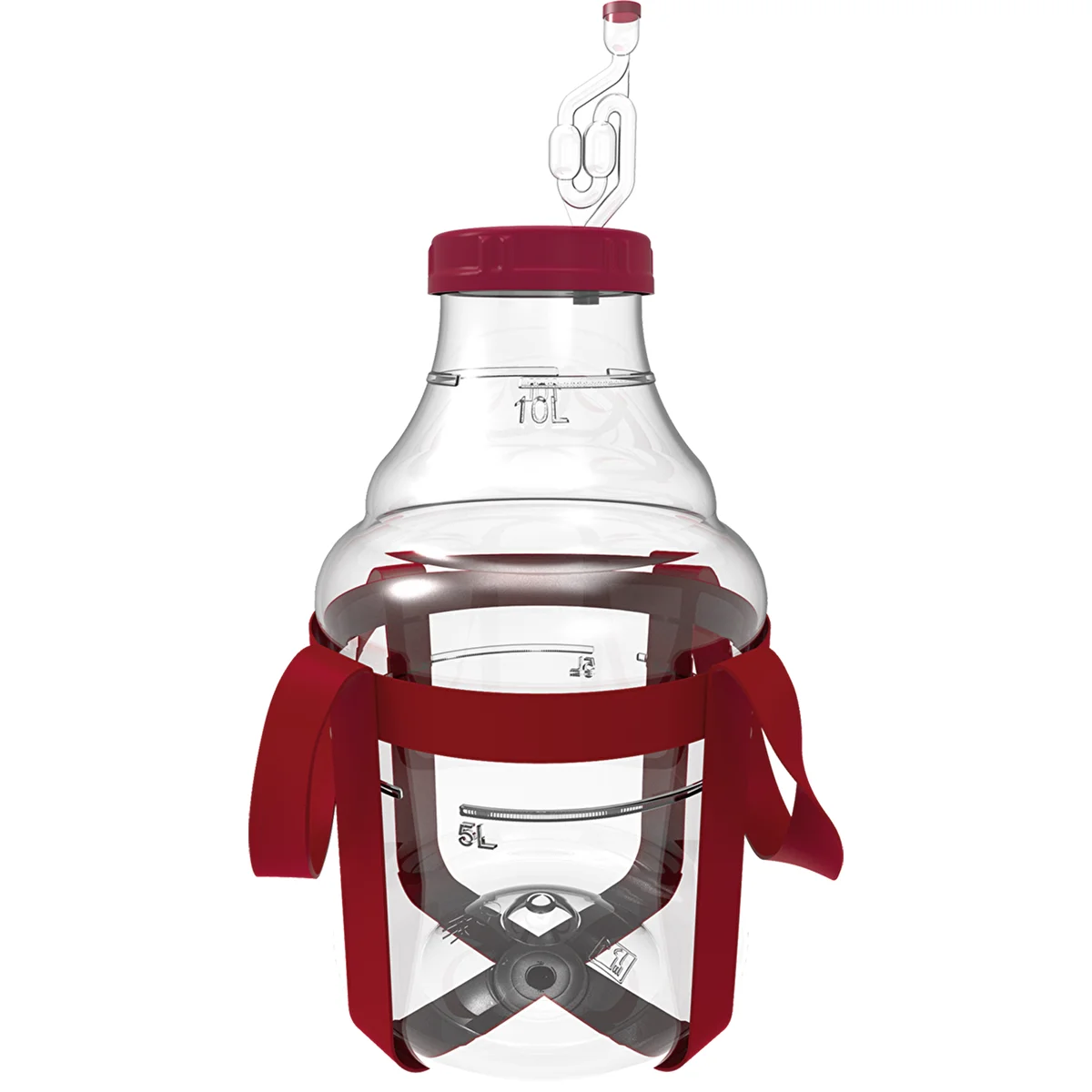 Unbreakable Demijohn - 10 L with braces