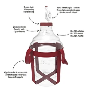Unbreakable Demijohn - 25 L with braces – photo 4