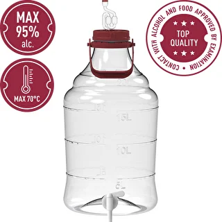 25 L Unbreakable Demijohn with handle and a discharge tap – photo 3