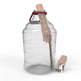 25 L Unbreakable Demijohn with handle and a discharge tap – photo 6