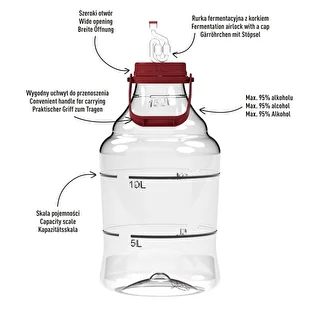Unbreakable Demijohn - 15 L with handle – photo 4