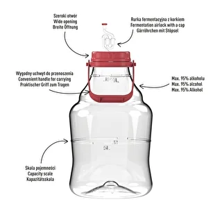 Unbreakable Demijohn - 10 L with handle – photo 4
