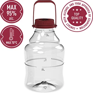 Unbreakable Demijohn - 10 L with handle – photo 5