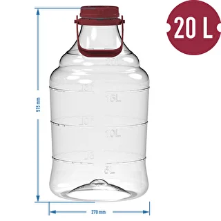 Unbreakable Demijohn - 20 L with handle – photo 6