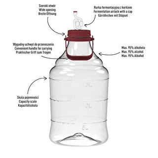 Unbreakable Demijohn - 20 L with handle – photo 4