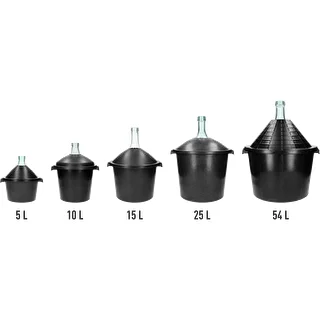 Demijohn for wine in plastic basket 25 L – photo 6