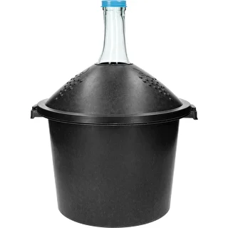 Demijohn for wine in plastic basket 15 L – photo 1