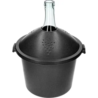 Demijohn for wine in plastic basket 15 L – photo 3