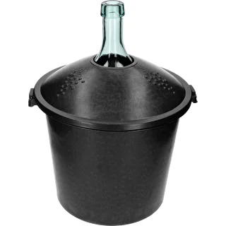 Demijohn for wine in plastic basket 25 L – photo 3