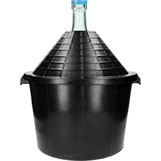 Demijohn for wine in plastic basket 54 L – photo 1