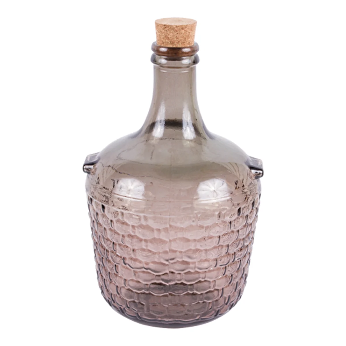 4l brown glass decorative growler / gallon
