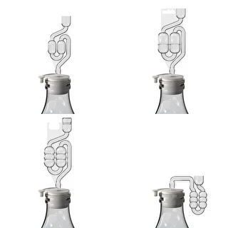 Ø48/51 mm demijohn stopper with a closure – photo 4