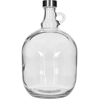 Dama Demijohn 3 L, with 43 mm metal screw cap and handle