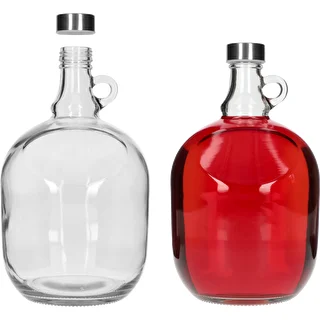 Dama Demijohn 3 L, with 43 mm metal screw cap and handle – photo 3
