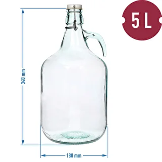 5l swing top cap carboy / gallon  – photo 4