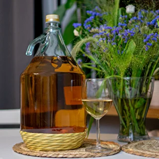 5l wicker wrapped carboy / gallon with screw cap "Dama" – photo 4