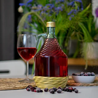 1l wicker wrapped carboy / gallon with screw cap "Dama" – photo 3